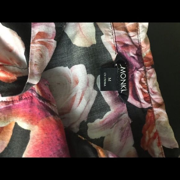 Monki floral high low button up shirt - Picture 4 of 5